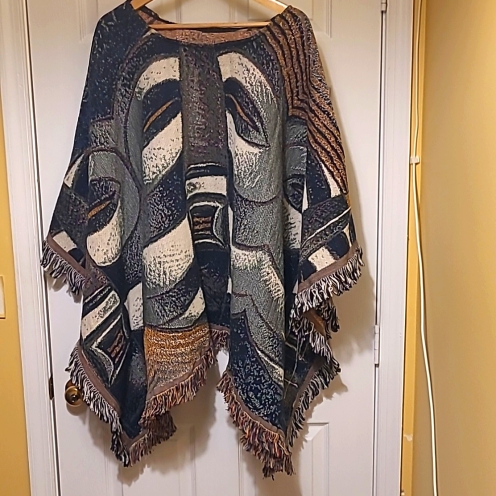 Bold Artistic Pullover Wrap - image 1